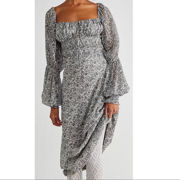 Free People Glow Up Midi Dress - Picture 2 of 10